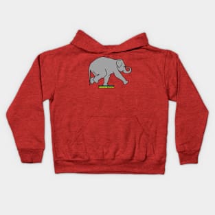 Circus Elephant, big grey elephant, Kids Hoodie